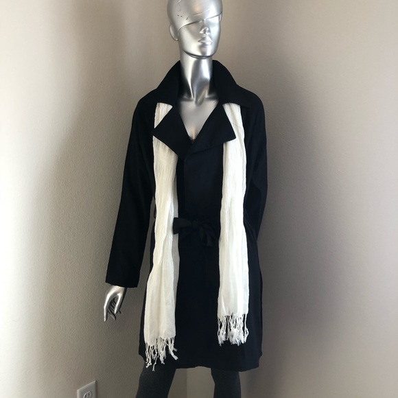 Black Trench Coat - Picture 2 of 4